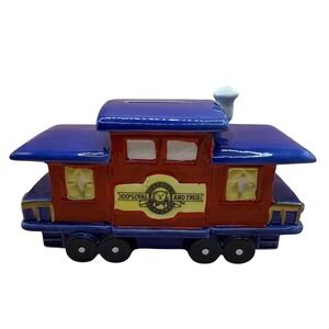 Bialosky and Friends Bear Ceramic Train Coin Bank 100th Loyal and True 80s